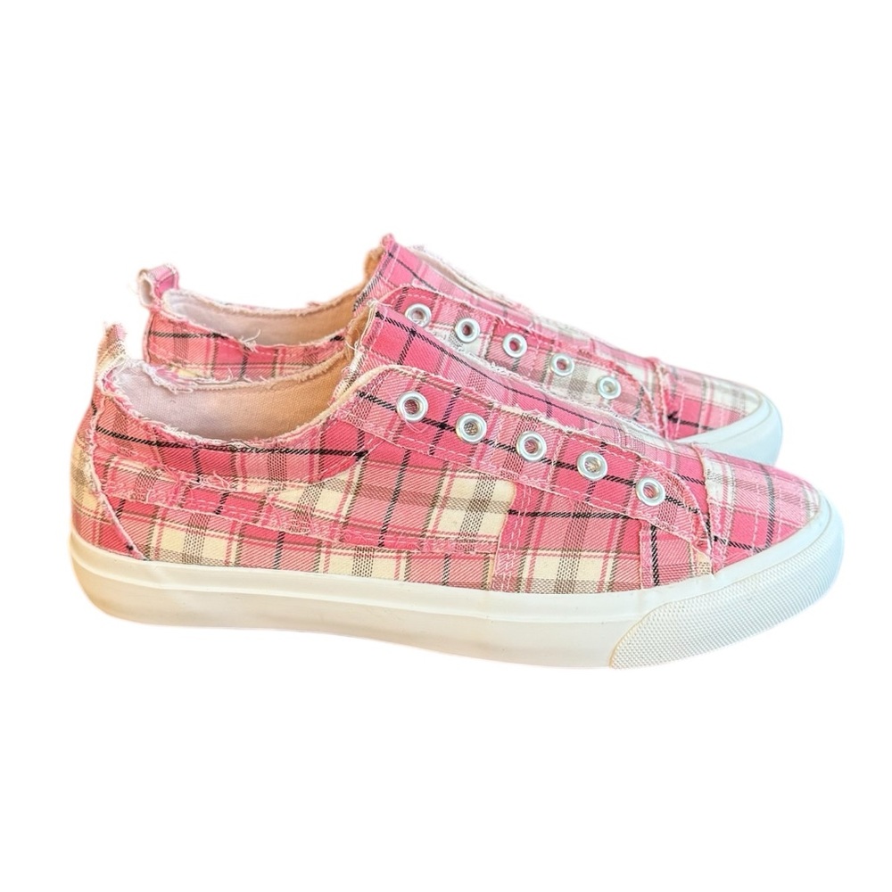 Corkys Babalu Pink Flannel Sneakers Women's Size: 7